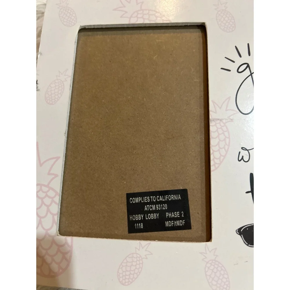 Hobby Lobby Girls Just Wanna Have Sun‎ Photo Picture Frame Pineapple Decor